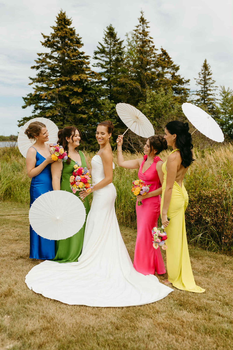 Colorful european wedding in New Brunswick for modern brides in Moncton.